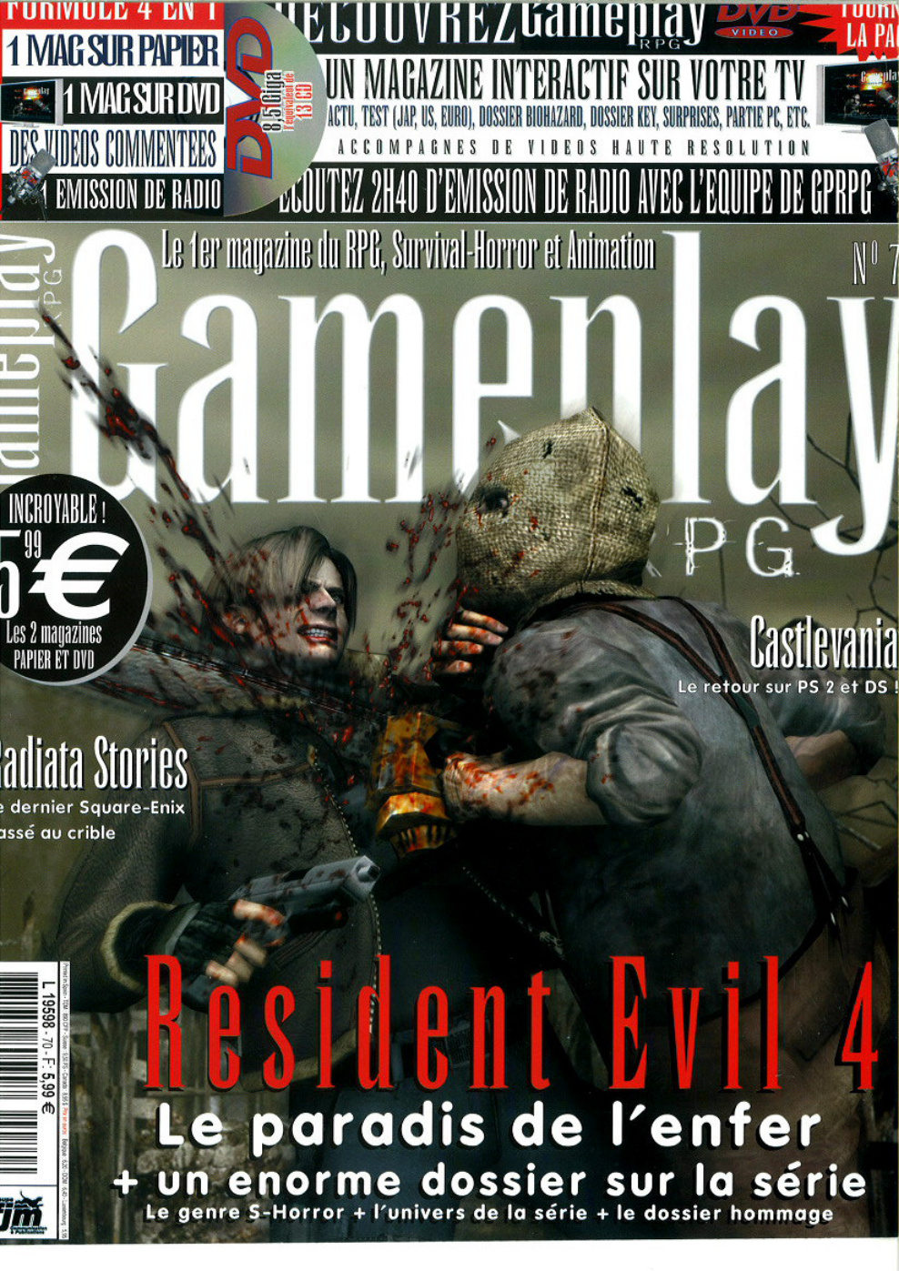 Première page de gameplayrpg numero70