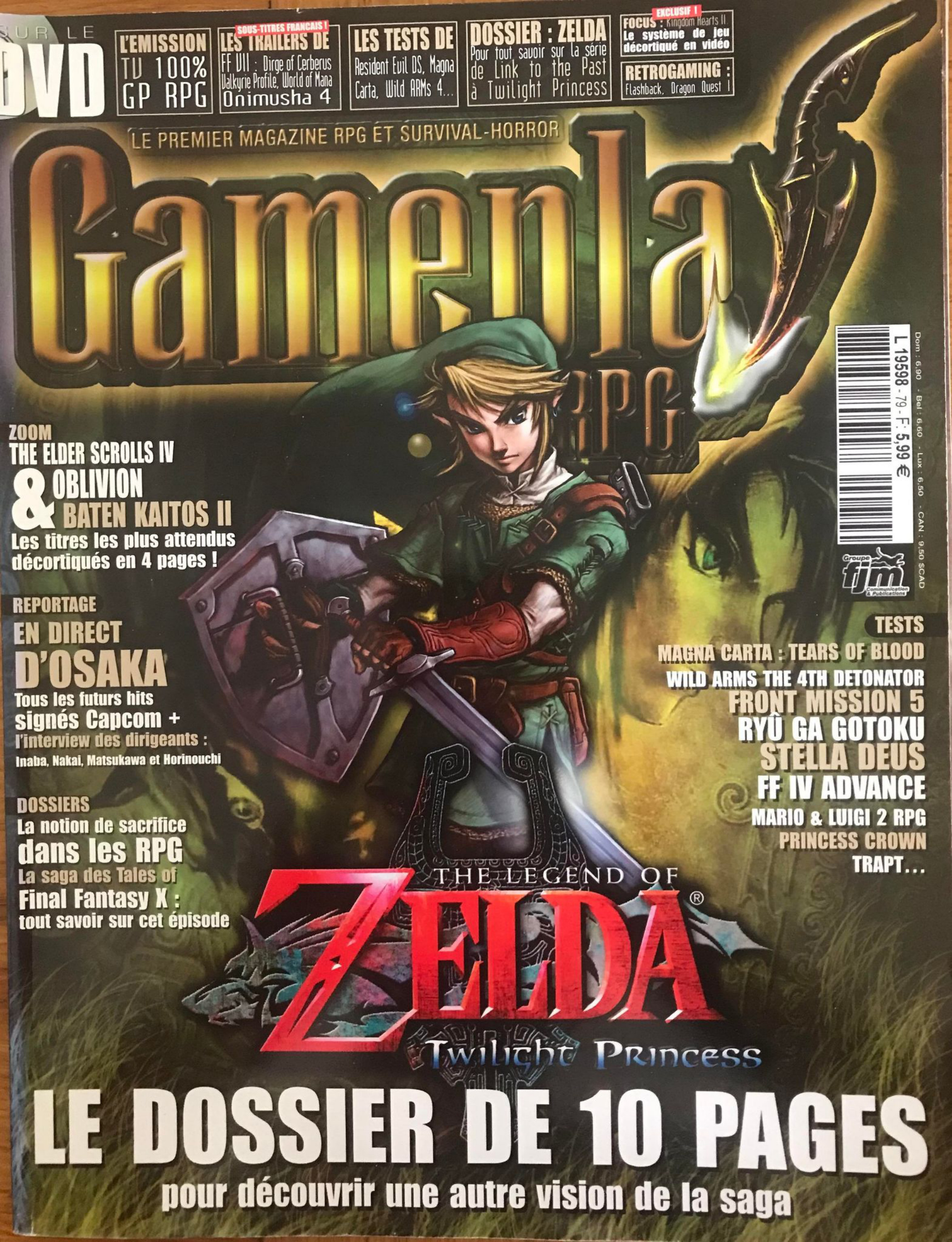 Première page de gameplayrpg numero79