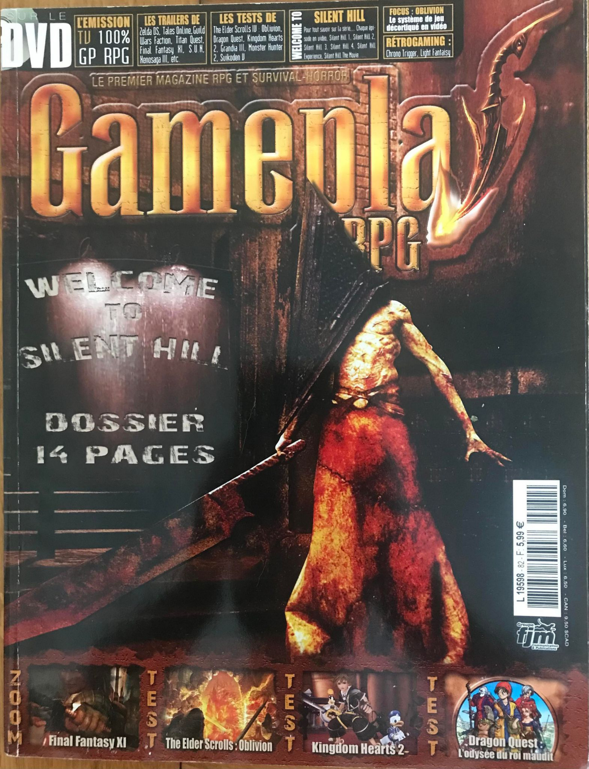 Première page de gameplayrpg numero82