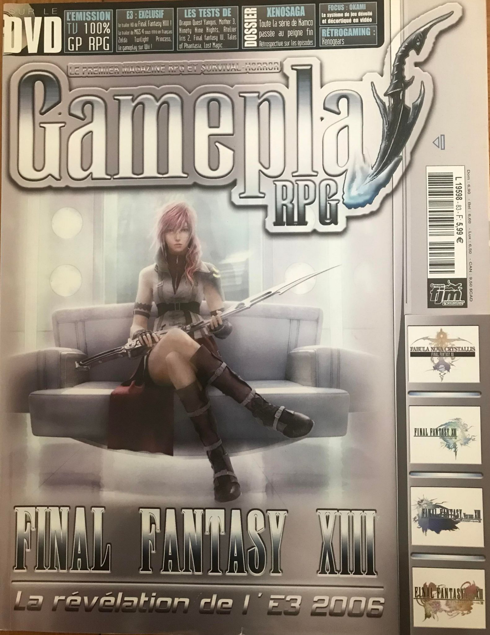 Première page de gameplayrpg numero83