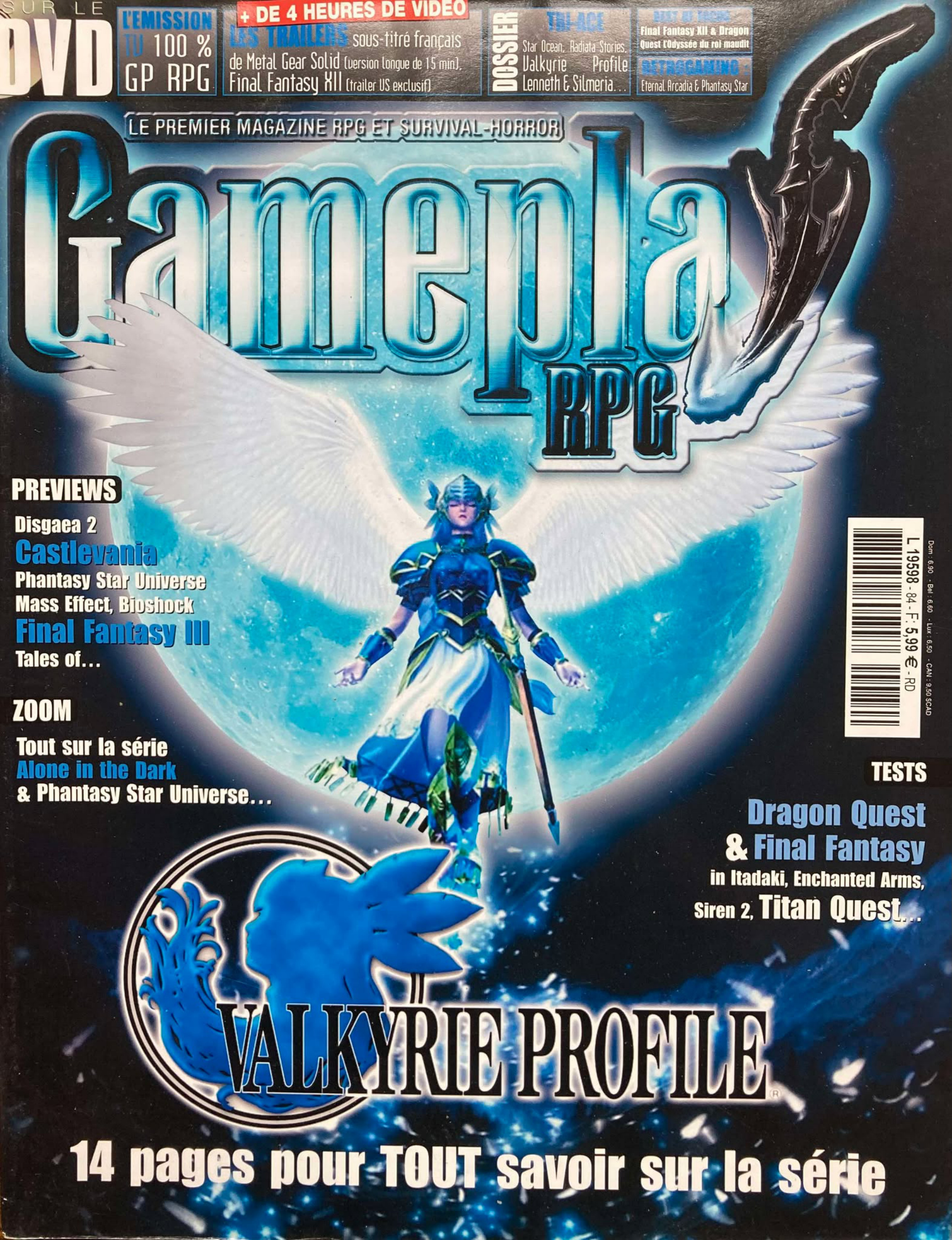 Première page de gameplayrpg numero84