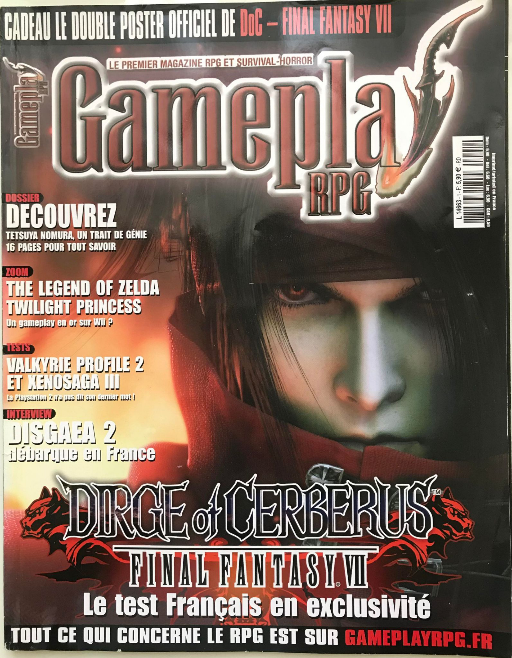 Première page de gameplayrpg numeron01