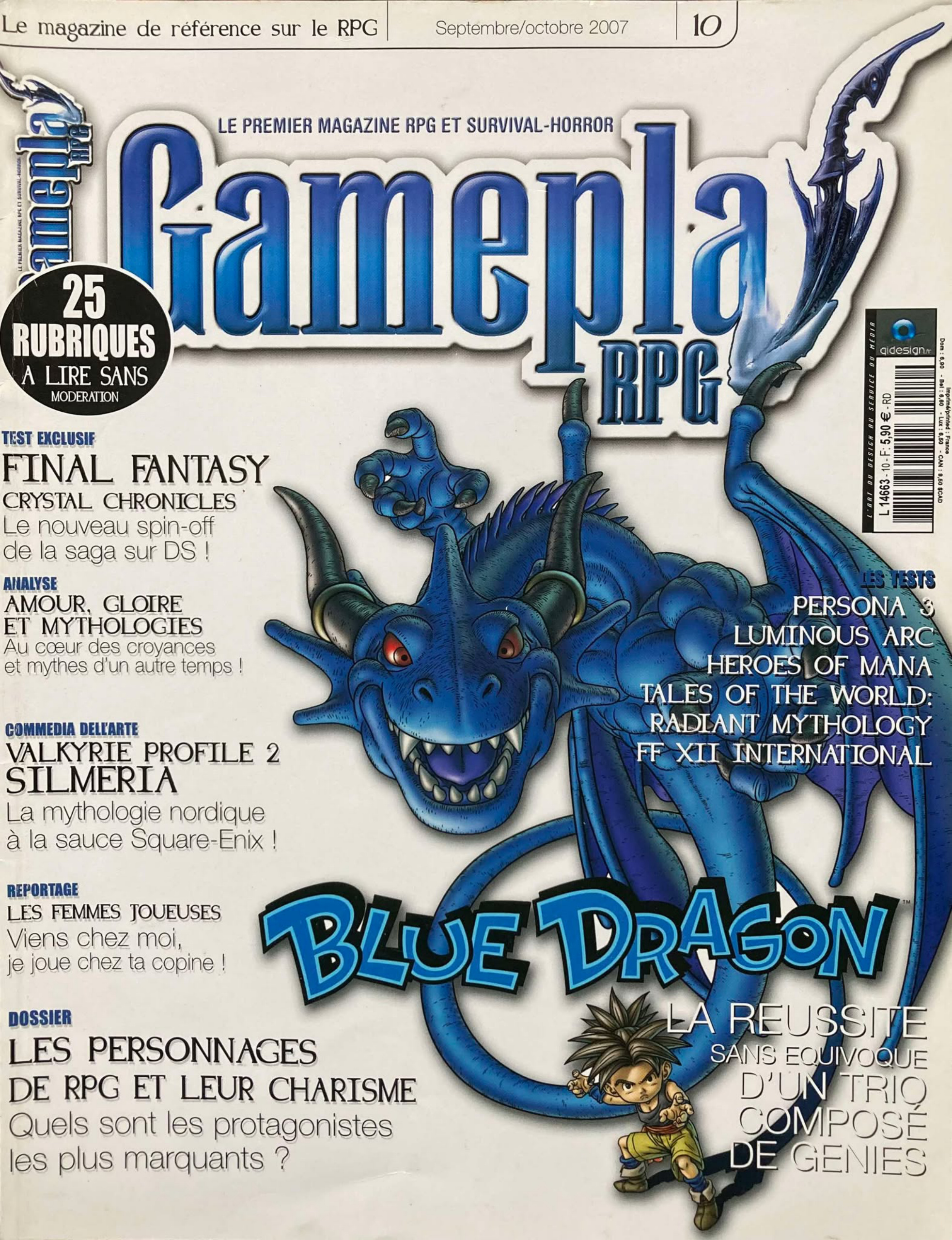 Première page de gameplayrpg numeron10