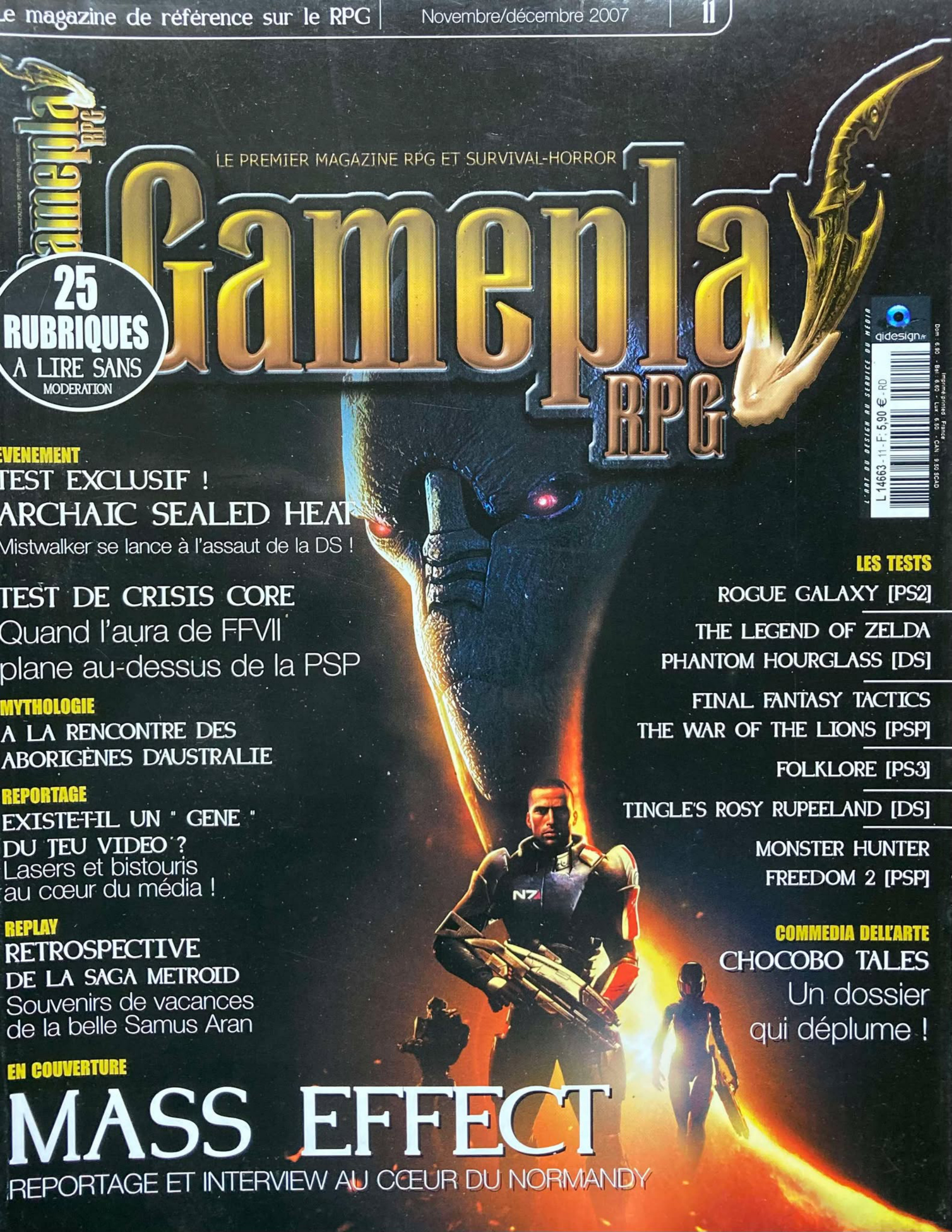 Première page de gameplayrpg numeron11