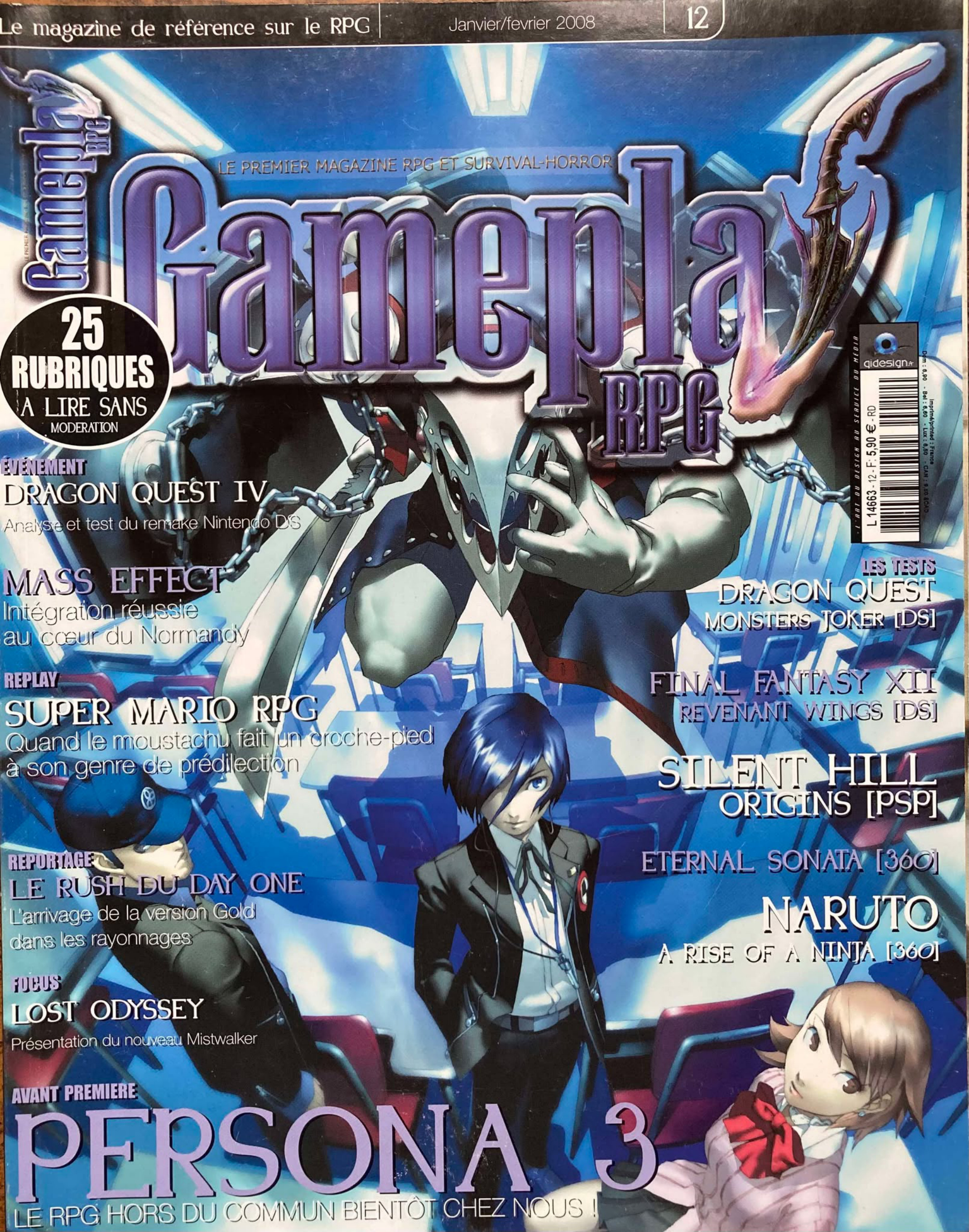 Première page de gameplayrpg numeron12