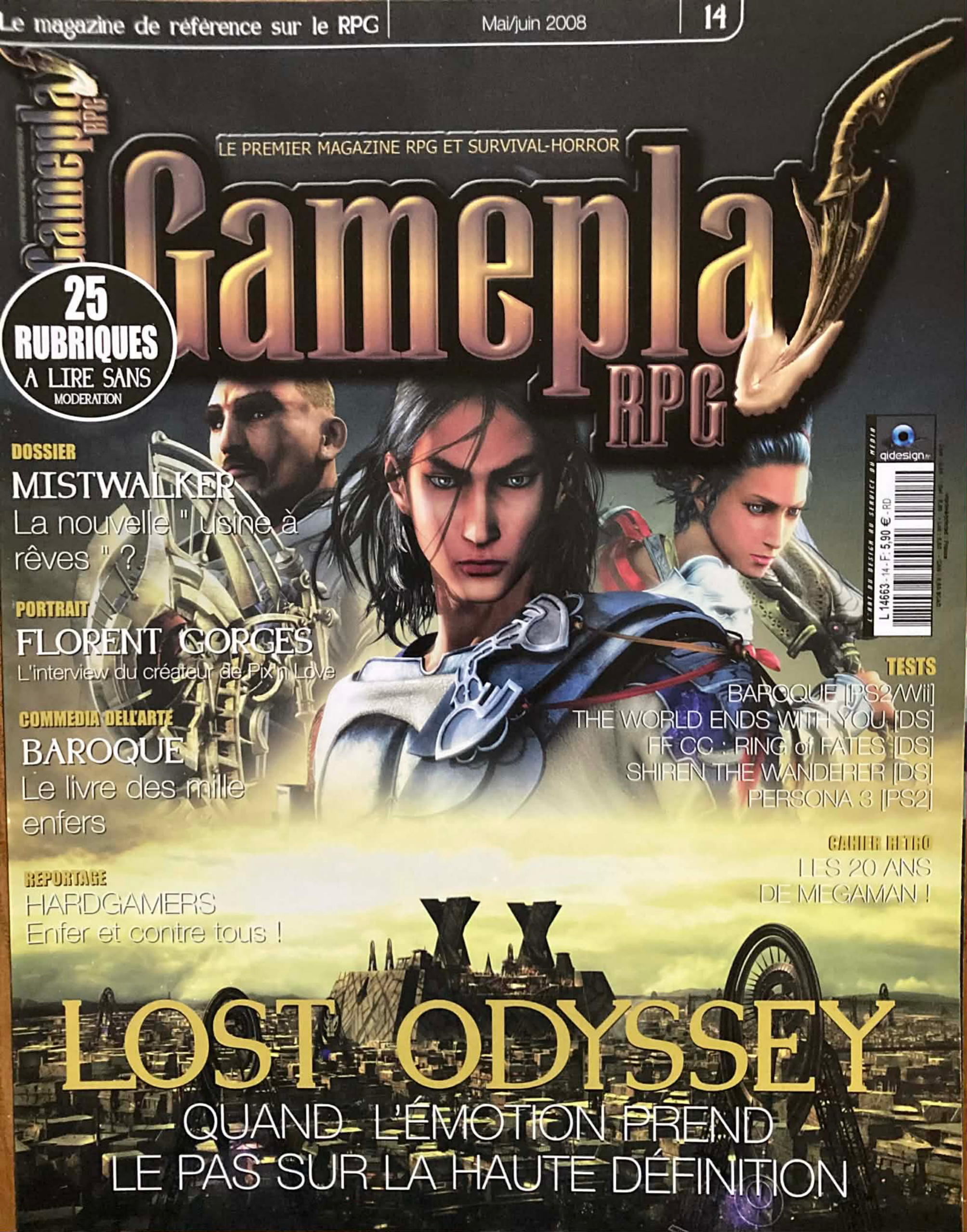 Première page de gameplayrpg numeron14
