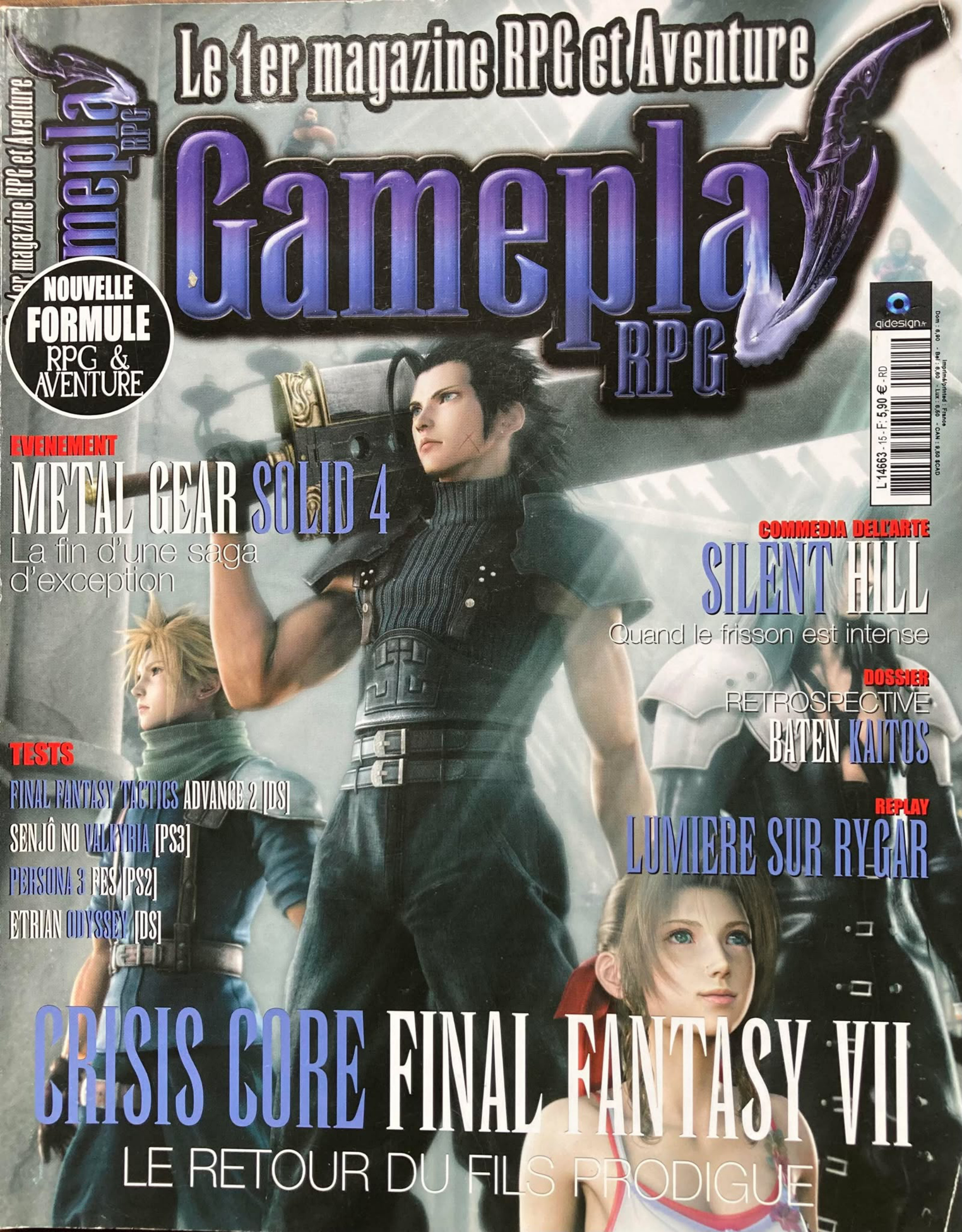 Première page de gameplayrpg numeron15