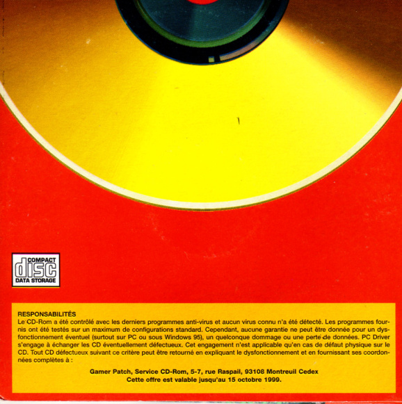 Première page de gamerpatch numerocd01