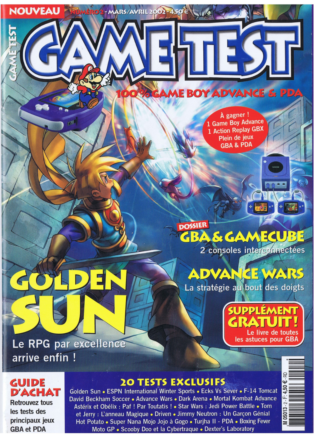 Première page de gametest numero02