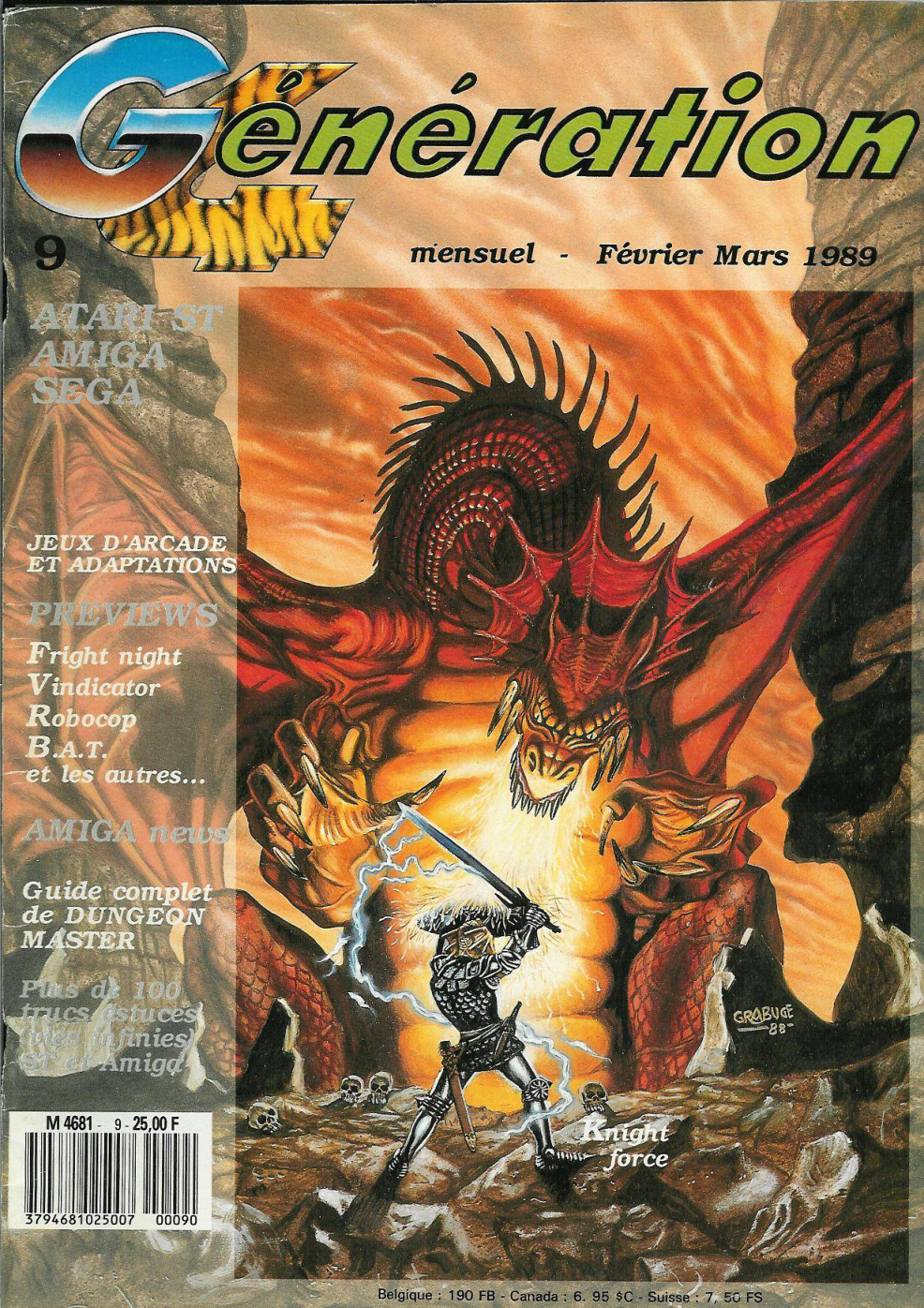 Première page de generation4 numero009