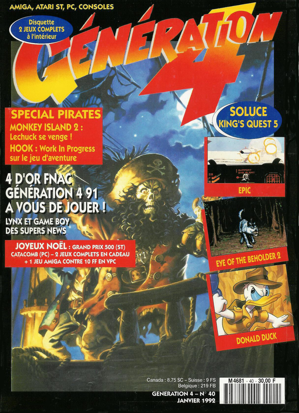 Première page de generation4 numero040