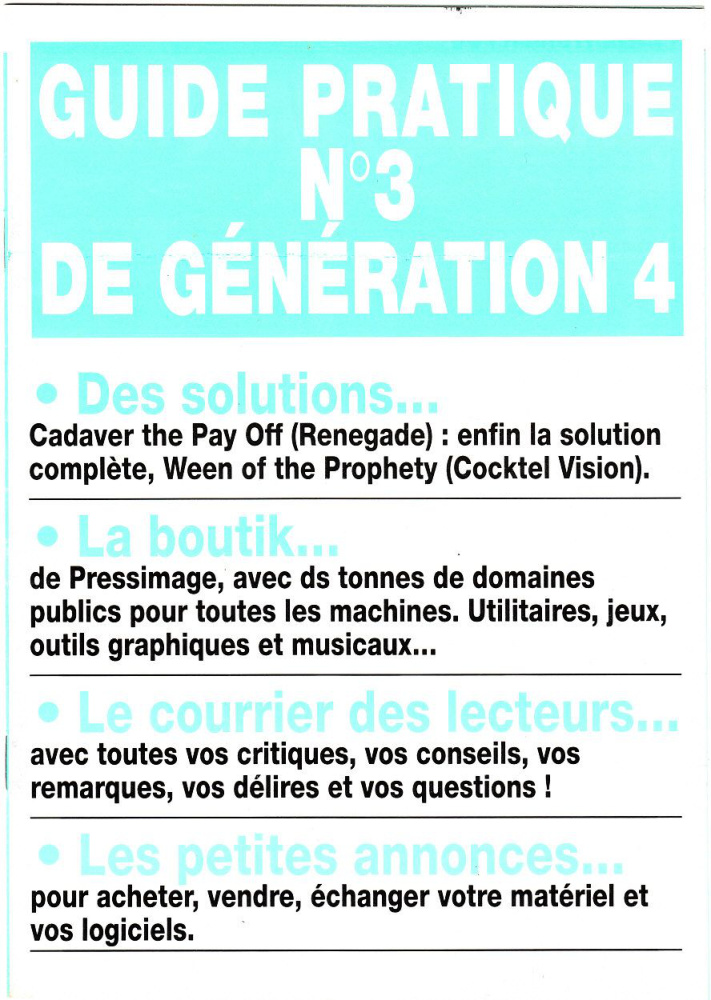 Première page de generation4 numero053