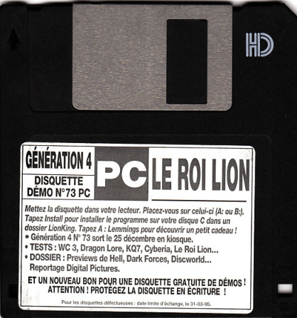 Première page de generation4 numero073