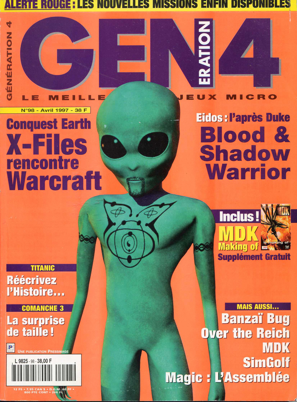 Première page de generation4 numero098