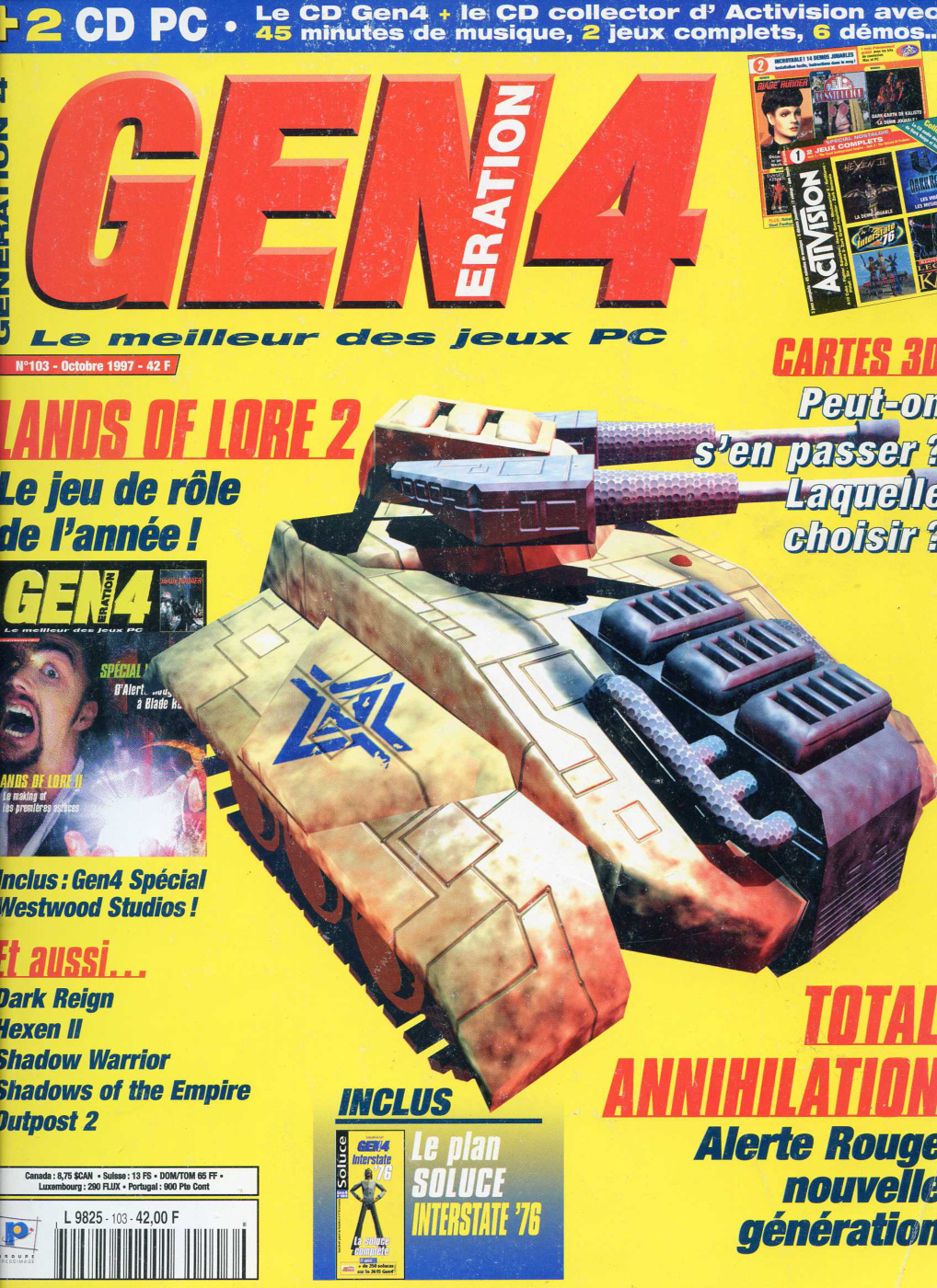 Première page de generation4 numero103