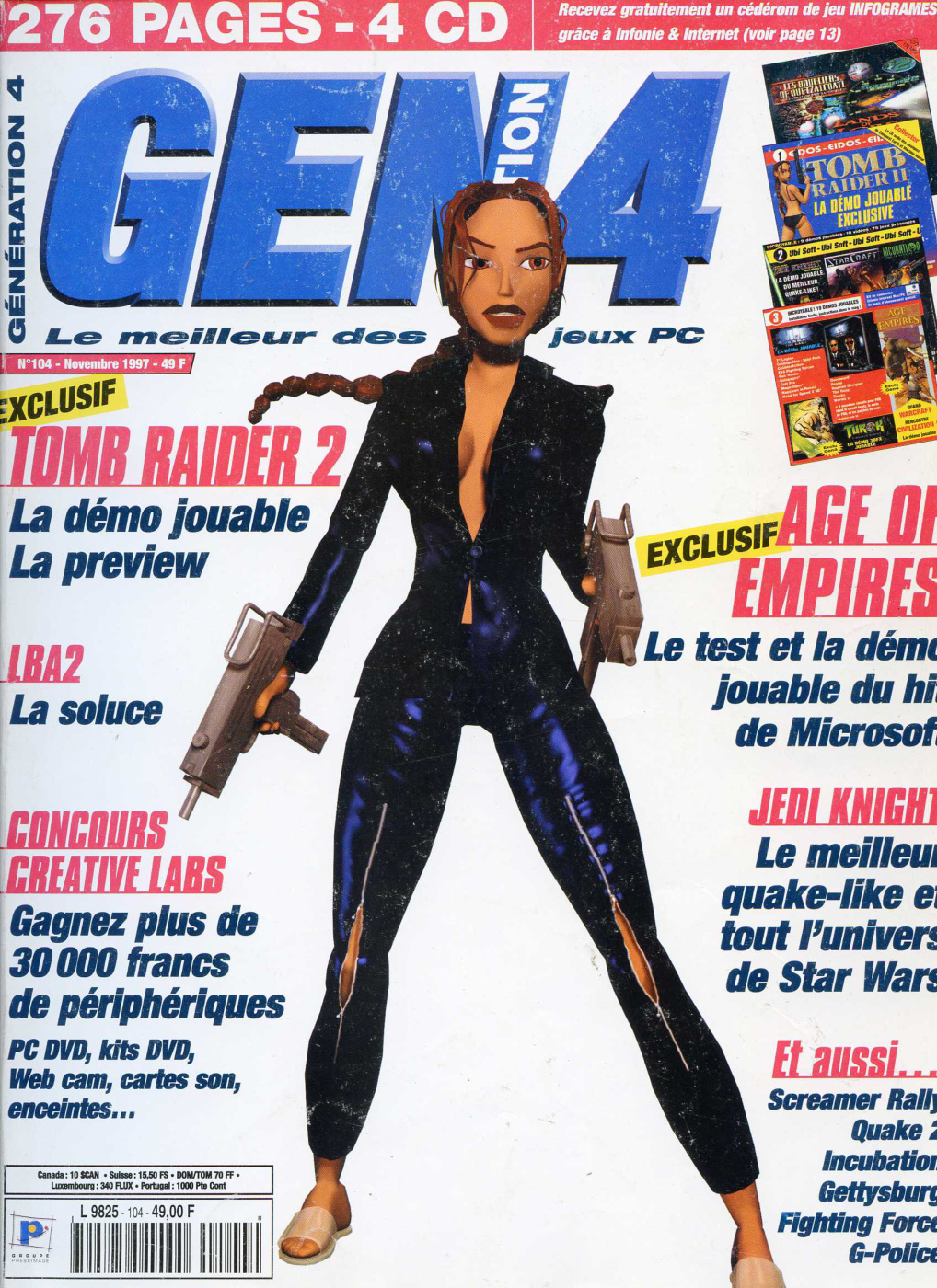 Première page de generation4 numero104