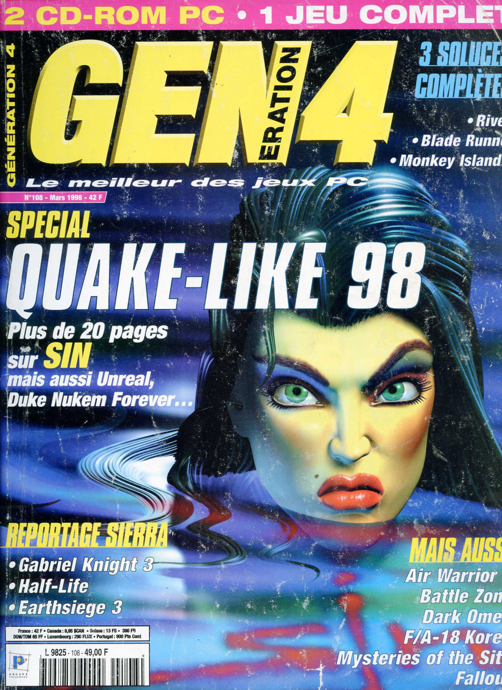 Première page de generation4 numero108