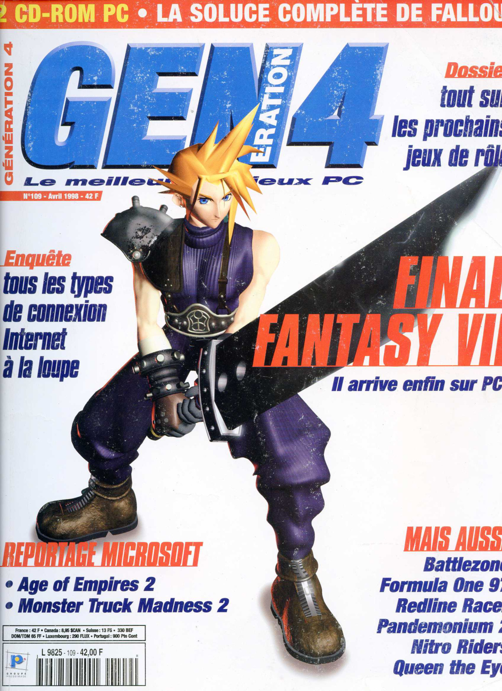 Première page de generation4 numero109