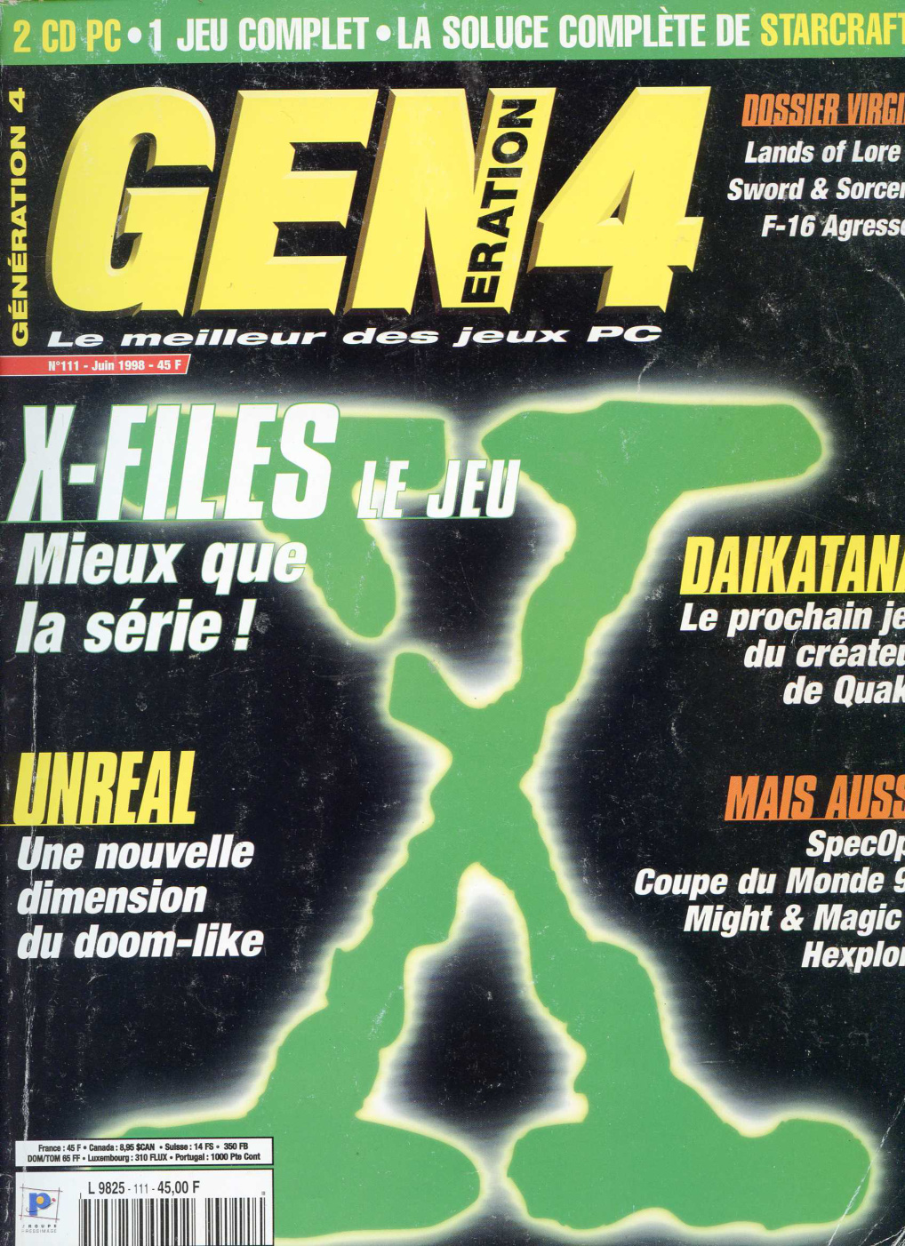 Première page de generation4 numero111