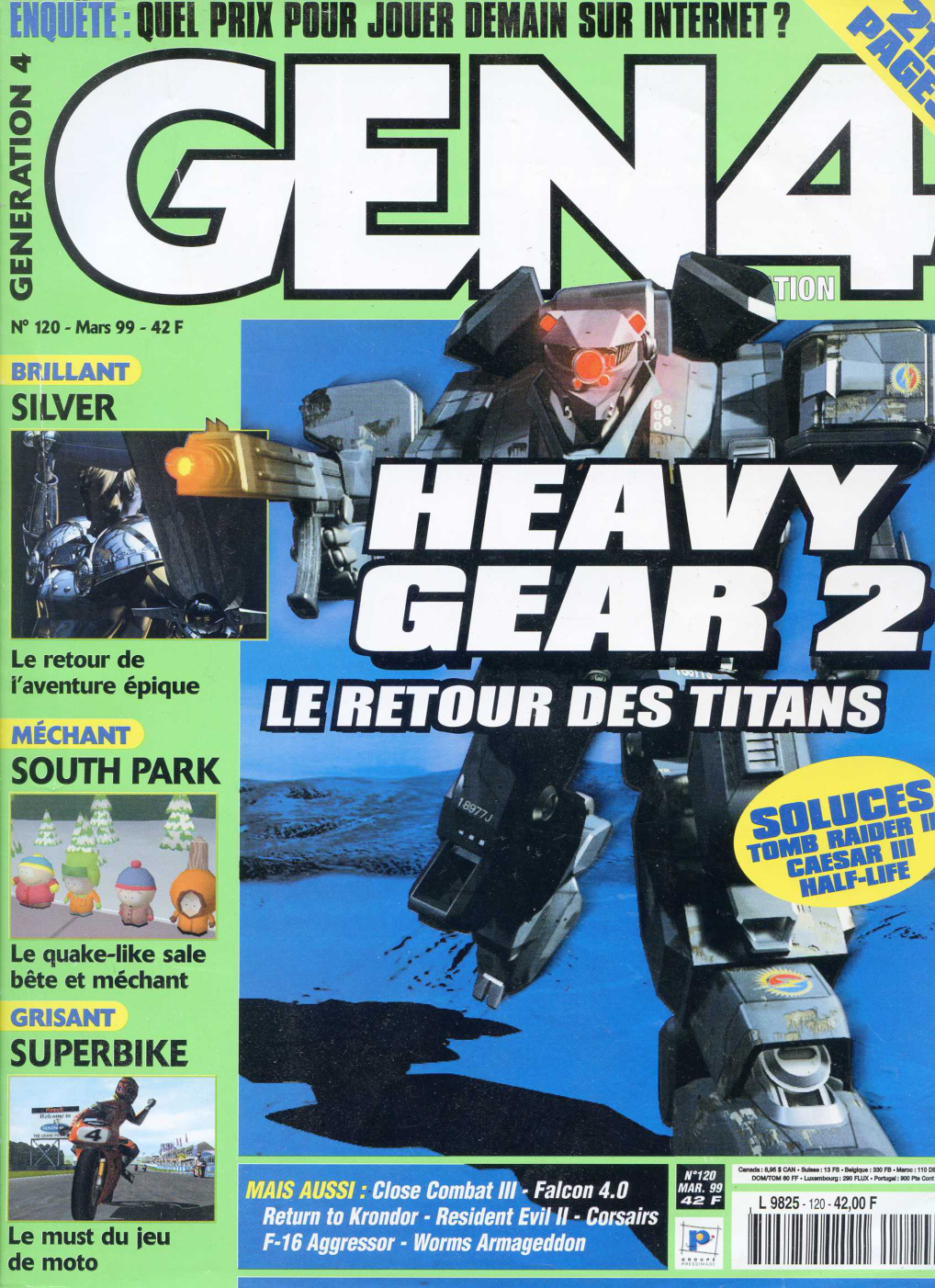 Première page de generation4 numero120