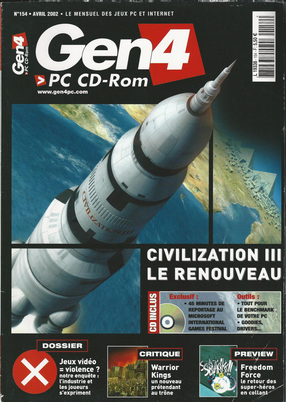 Première page de generation4 numero154