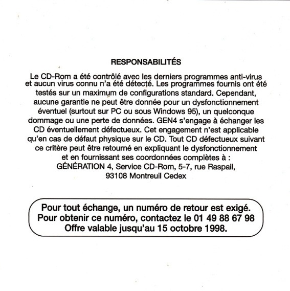 Première page de generation4 numerocd114