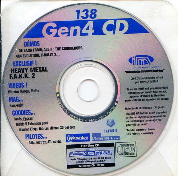 Première page de generation4 numerocd138