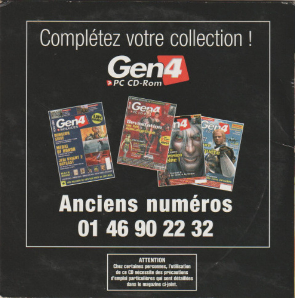 Première page de generation4 numerocd167