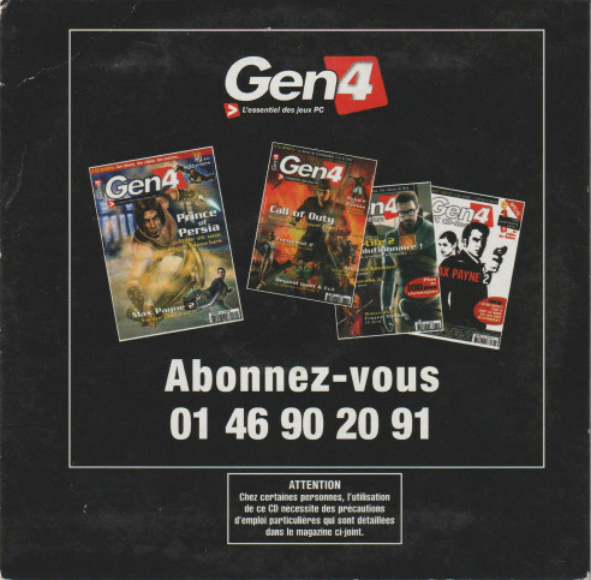 Première page de generation4 numerocd172