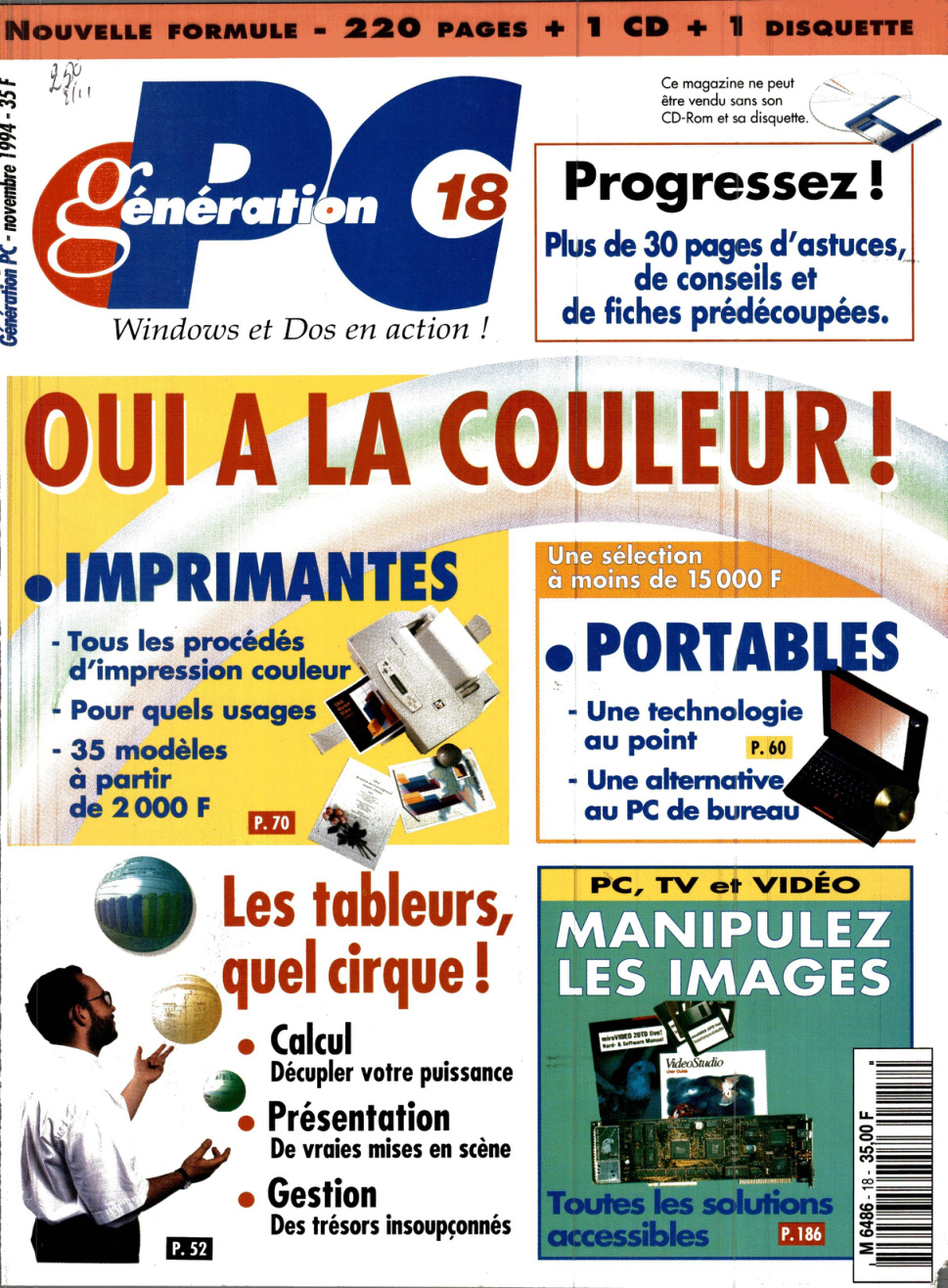 Première page de generationpc numero18