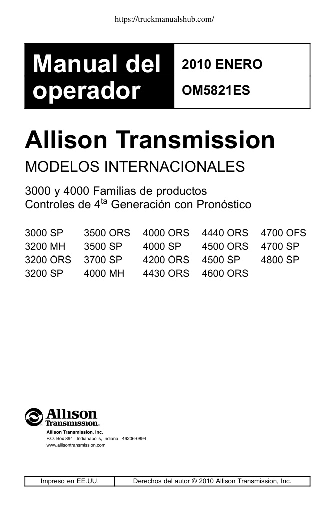 Première page de 2010 ENERO Manual del