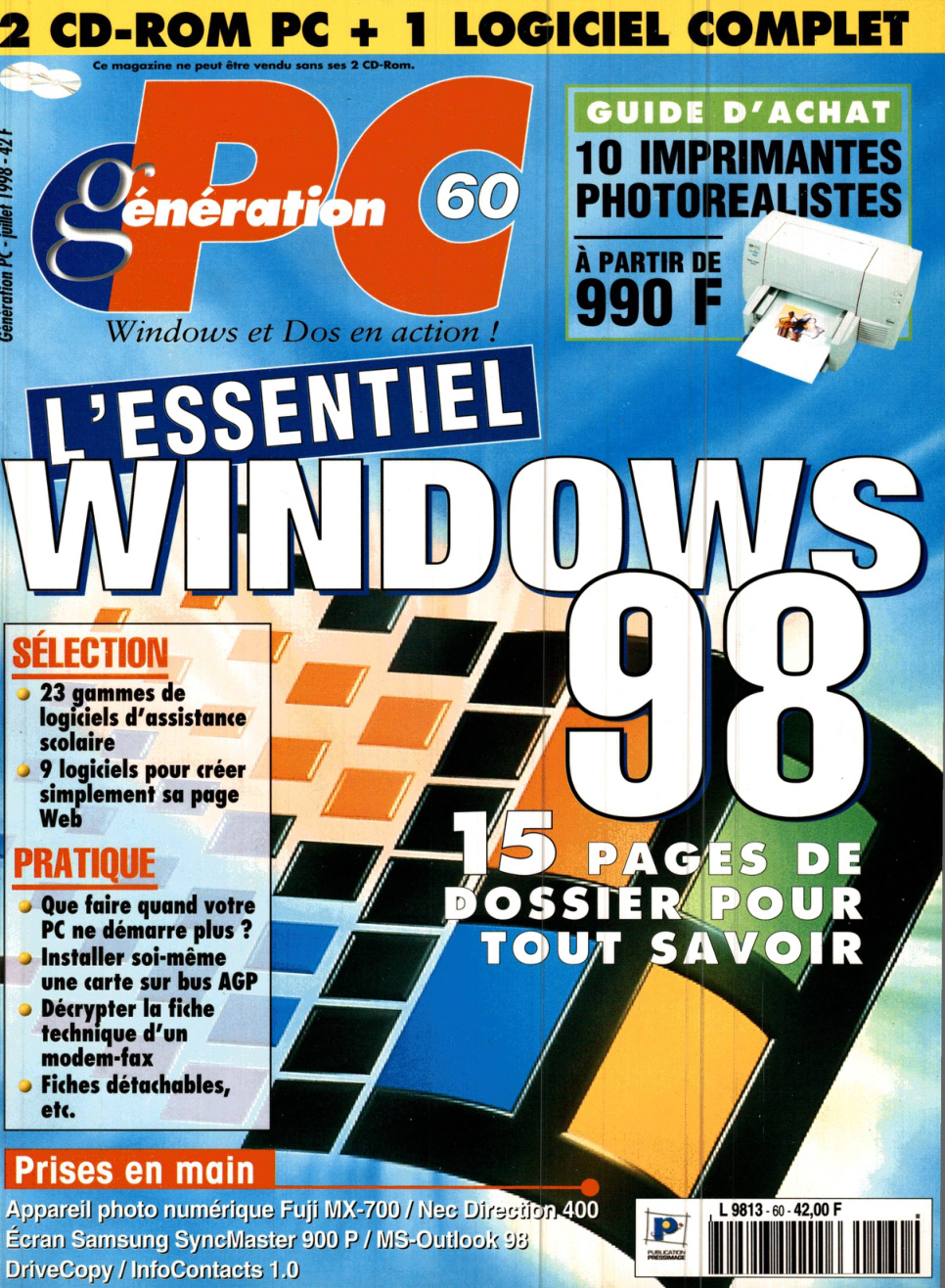 Première page de generationpc numero60