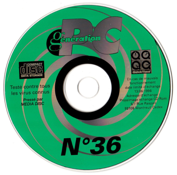 Première page de generationpc numerocd36