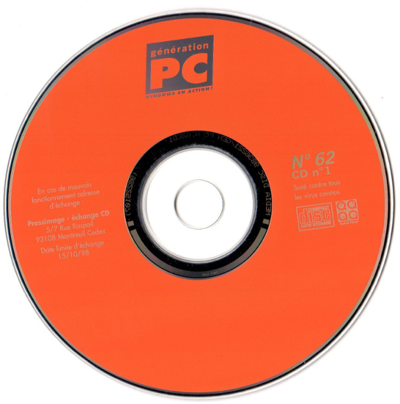 Première page de generationpc numerocd62