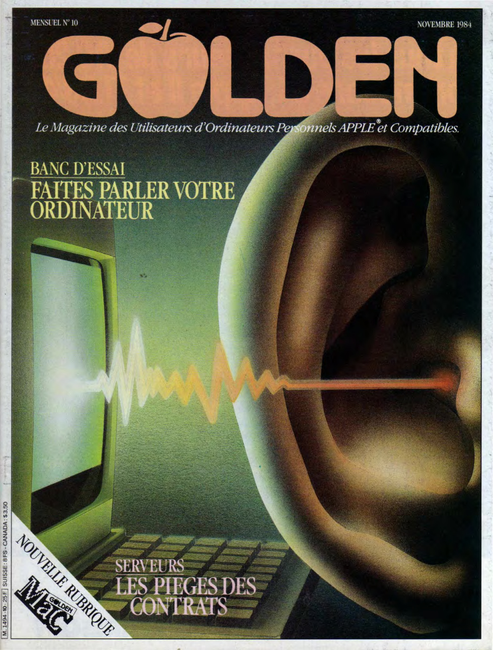 Première page de golden numero10