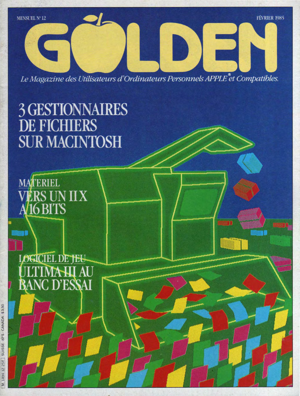 Première page de golden numero12