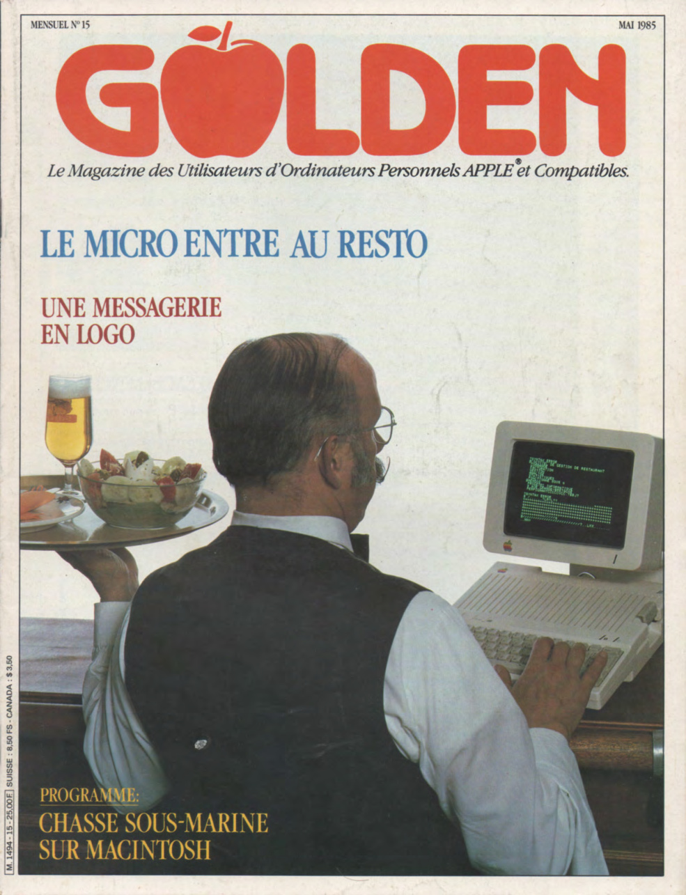 Première page de golden numero15