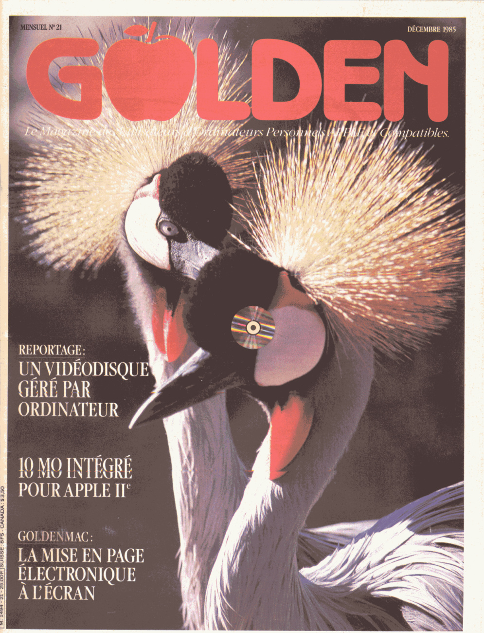 Première page de golden numero21