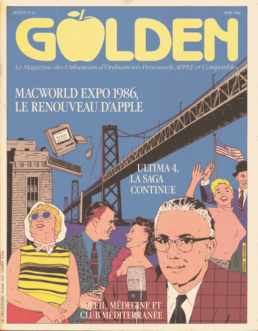 Première page de golden numero23