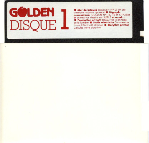 Première page de golden numerodisquettes
