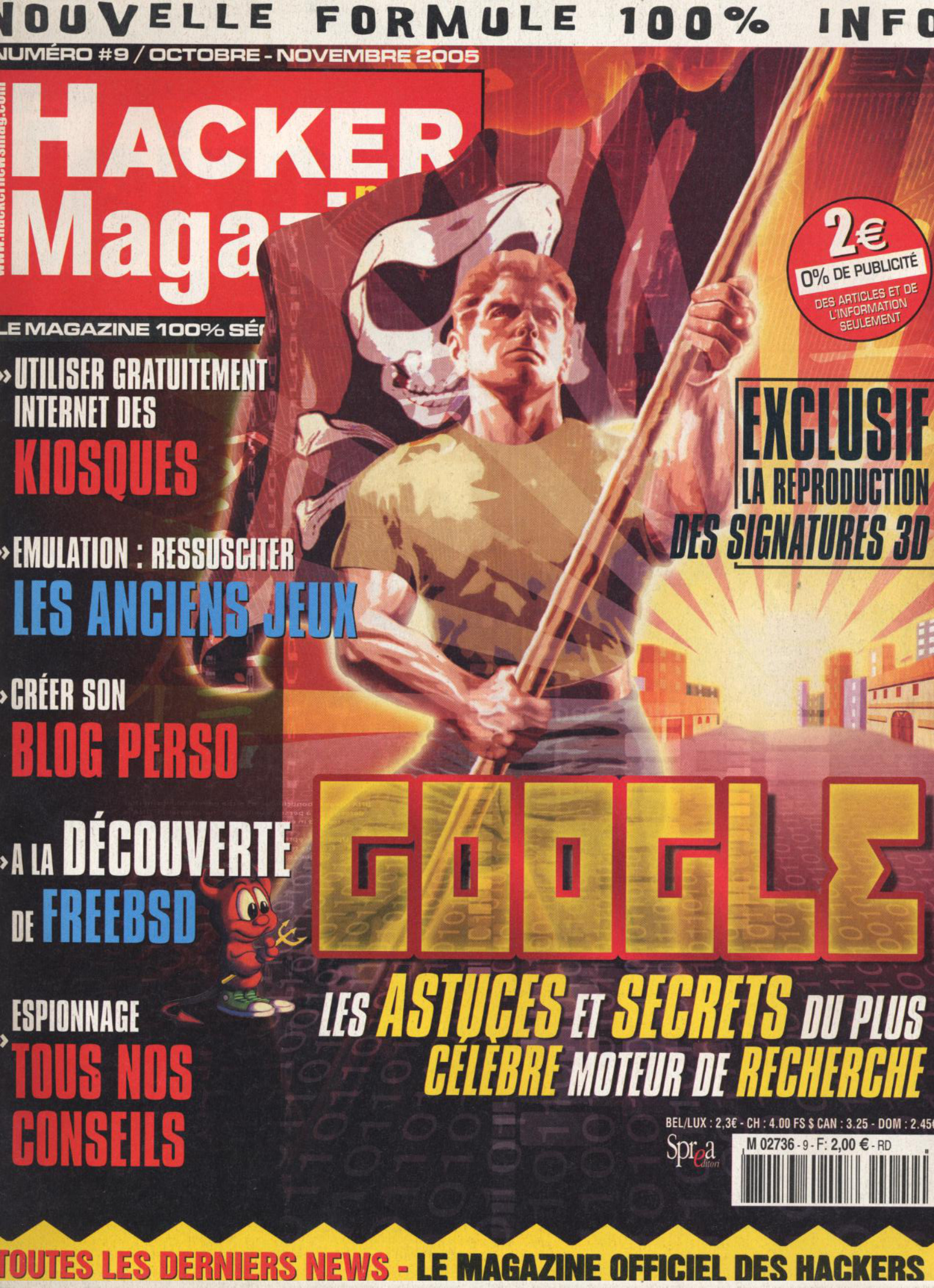 Première page de hackernewsmagazine numero09