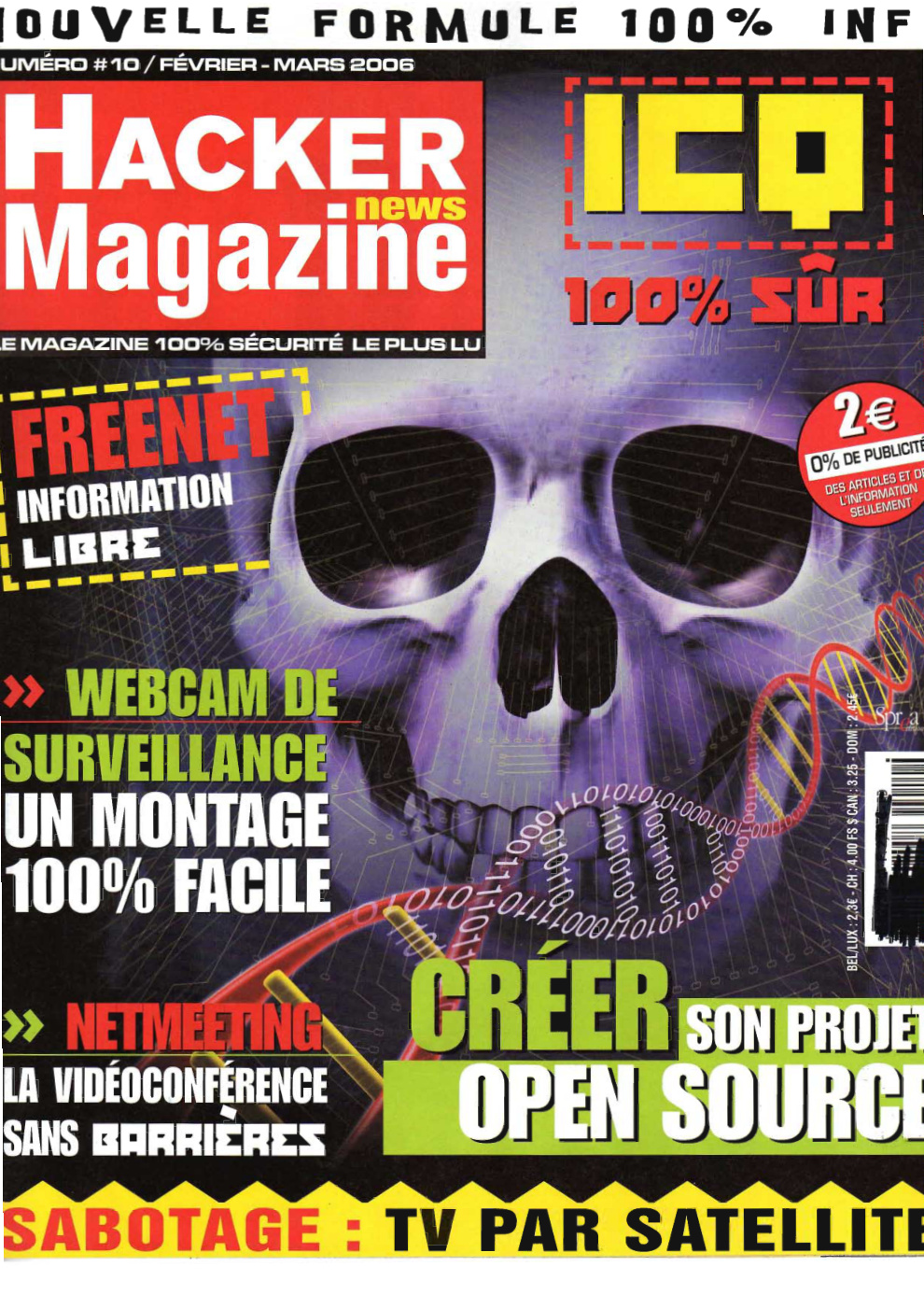 Première page de hackernewsmagazine numero10