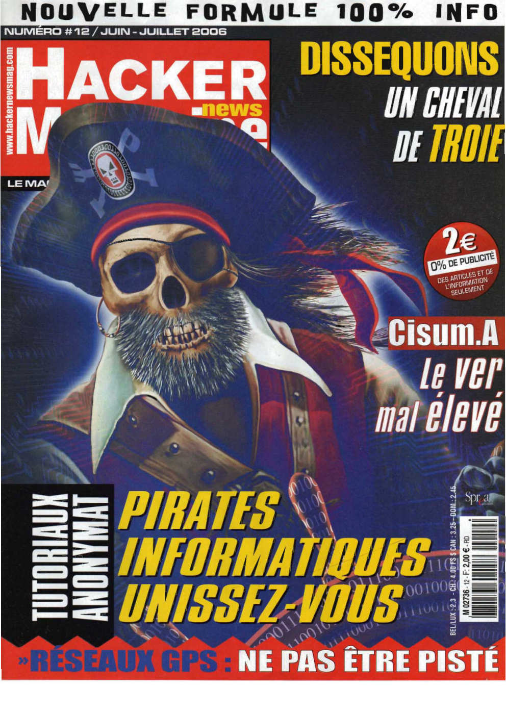 Première page de hackernewsmagazine numero12