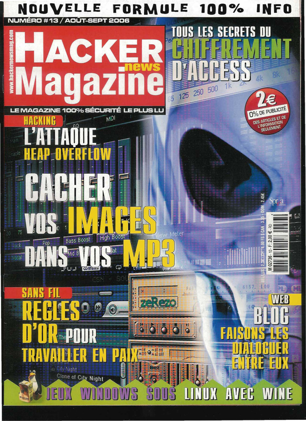 Première page de hackernewsmagazine numero13