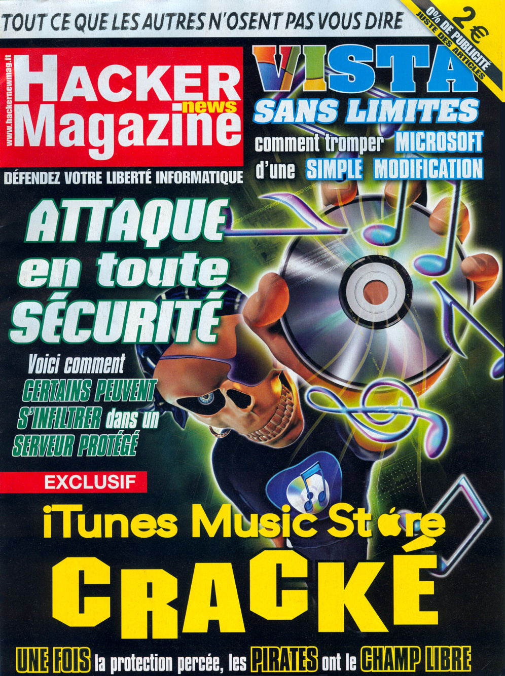 Première page de hackernewsmagazine numero18