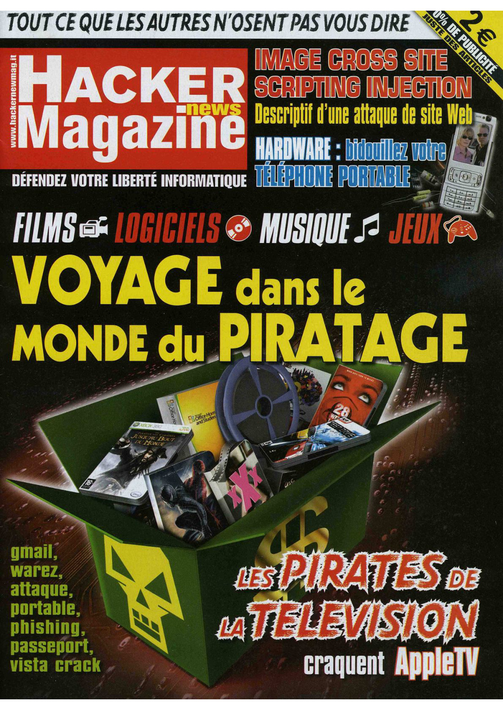 Première page de hackernewsmagazine numero19