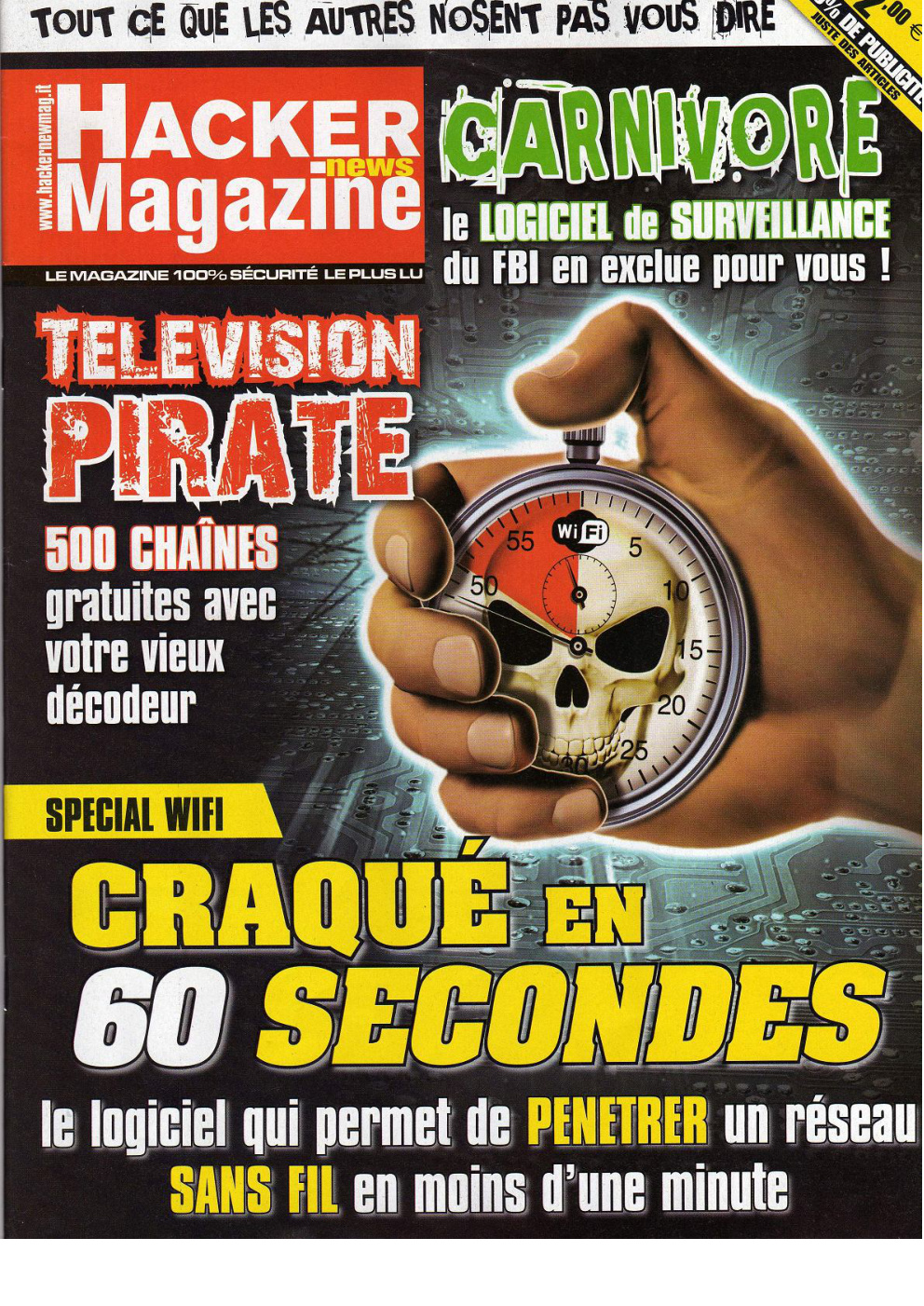 Première page de hackernewsmagazine numero20