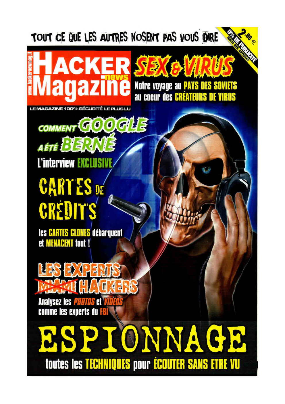 Première page de hackernewsmagazine numero23