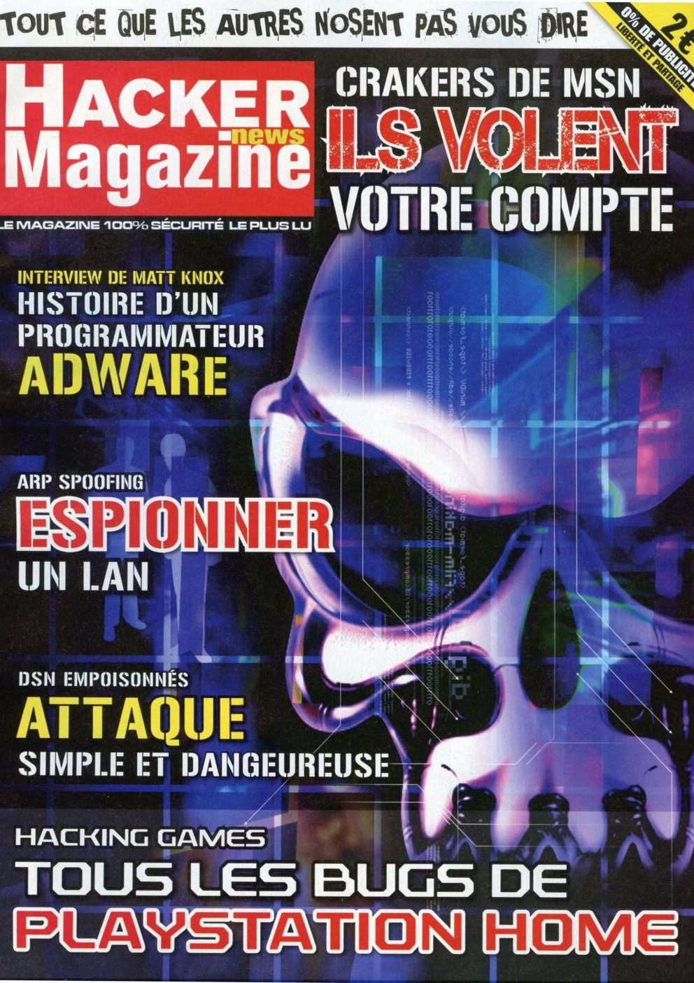 Première page de hackernewsmagazine numero26