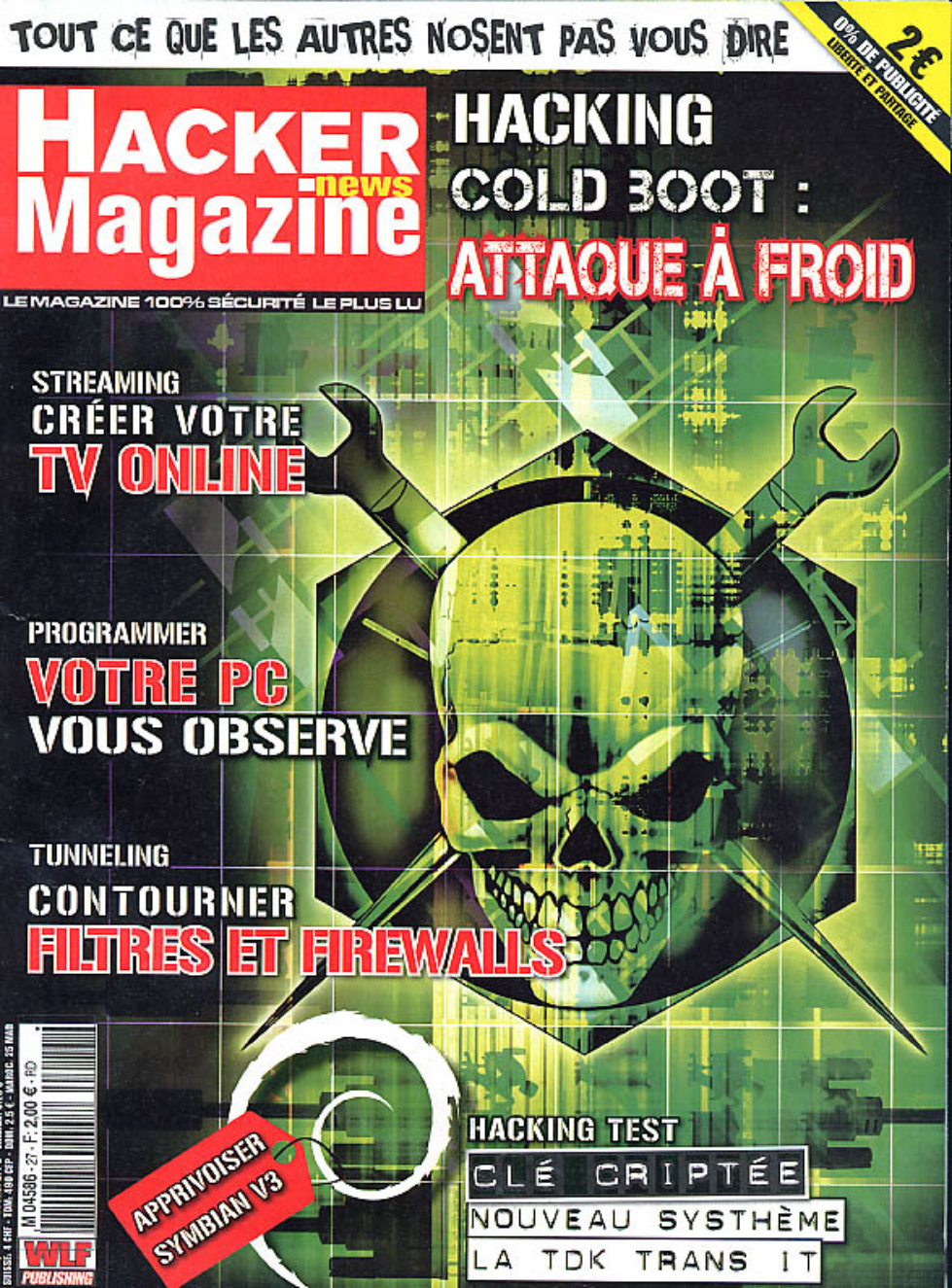 Première page de hackernewsmagazine numero27